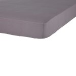 Drap housse gris 100% coton 160x200 cm uni coton tex home - le drap housse