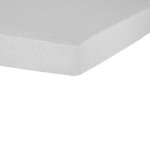 Drap housse gris chin� 100% coton 140x200 cm uni jersey tex home - le drap housse