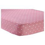 Drap housse rose clair 100% coton 90x190 cm tex home - le drap housse