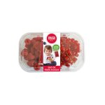 Duo de framboise et groseille et son sachet de coulis - la barquette de 290g Duo de framboise et groseille et son sachet de coulis - la barquette de 290g