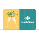Carte cadeau f�licitations 50 carrefour - la carte