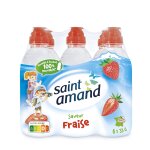 Eau plate aromatis�e fraise saint amand - le pack de 6 bouteilles de 33cl
