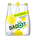 Eau gazeuse aromatisée citron badoit - le pack de 6 bouteilles de 1l Eau gazeuse aromatisée citron badoit - le pack de 6 bouteilles de 1l