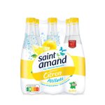 Eau gazeuse aromatis�e citron saint amand - le pack de 6 bouteilles de 50cl