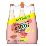 Eau gazeuse aromatisée pamplemousse citron bulles de fruits badoit - le pack de 6 bouteilles de 1l Eau gazeuse aromatisée pamplemousse citron bulles de fruits badoit - le pack de 6 bouteilles de 1l