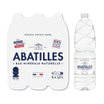 Eau minrale naturelle plate abatilles - le pack de 6 bouteilles de 1, 5l