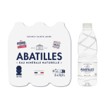 Eau minrale naturelle plate abatilles - le pack de 6 bouteilles de 50cl