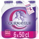 Eau min�rale naturelle plate courmayeur - le pack de 6 bouteilles de 50cl