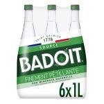 Eau minrale naturelle gazeuse finement ptillante badoit - le pack de 6 bouteilles de 1l