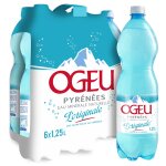 Eau minrale naturelle gazeuse l'originale ogeu - le pack de 6 bouteilles de 1, 25l