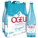Eau minrale naturelle gazeuse l'originale ogeu - le pack de 6 bouteilles de 50cl