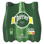 Eau minrale naturelle gazeuse perrier - le pack de 6 bouteilles de 50cl