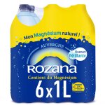 Eau min�rale naturelle gazeuse rozana - le pack de 6 bouteilles de 1l