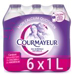 Eau min�rale naturelle plate courmayeur - le pack de 6 bouteilles de 1l
