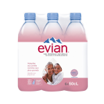 Eau minrale naturelle plate evian - le pack de 6 bouteilles de 50cl