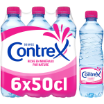 Eau minrale naturelle plate contrex - le pack de 6 bouteilles de 50cl