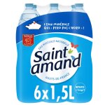 Eau minrale naturelle plate saint amand - le pack de 6 bouteilles de 1, 5l