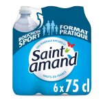 Eau minrale naturelle plate saint amand - le pack de 6 bouteilles de 75cl