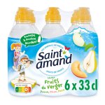Eau plate aromatis�e pomme p�che poire saint amand - le pack de 6 bouteilles de 33cl