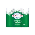 Eau de source gaz�ifi�e d�licieusement p�tillante cristaline - le pack de 6 canettes de 33cl