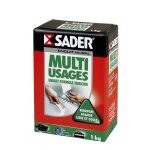 Enduit mural de lissage rebouchage multi - usages poudre sader - la bote de 1kg