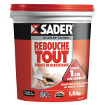 Enduit mural de rebouchage rebouche tout pte sader - le pot de 1, 5kg
