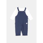 Ensemble bb marine 12 mois tex baby - la salopette + le t - shirt