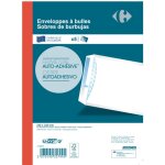 Enveloppe À bulles auto - adhésive - 23 x 33 cm - x5 carrefour - le lot de 5 enveloppes Enveloppe À bulles auto - adhésive - 23 x 33 cm - x5 carrefour - le lot de 5 enveloppes