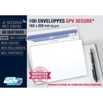 Enveloppes secure format c5 162x229mm 90g gpv - la boîte de 100 enveloppes Enveloppes secure format c5 162x229mm 90g gpv - la boîte de 100 enveloppes