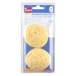 Eponge de bain peau sensible ds la naissance tigex - le lot de 2 ponges