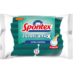 Eponge ultra flexible 2 gratt' & flex spontex - les 2 ponges