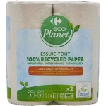Essuie - tout compact carrefour eco planet - les 2 rouleaux