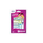 Etiquette pour stylos (bleu / vert) 50x10mm x30 avery - le lot de 30 tiquettes