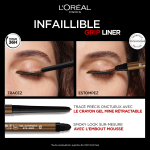 Eyeliner waterproof longue tenue teinte bronzed expresso (13) infaillible grip l'oreal paris - l'eye ...