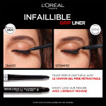 Eyeliner waterproof longue tenue teinte intense black infaillible grip l'oreal paris - l'unit
