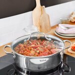 Faitout 26cm infinite en inox avec couvercle tefal - l'unit