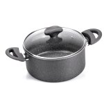 Faitout 3, 5l 20cm aluminium revtement anti - adhsif tous feux dont induction avec couvercle carrefour ...