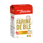 Farine de blé t45 francine - le paquet de 1 kg Farine de blé t45 francine - le paquet de 1 kg