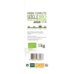 Farine de seigle complete t130 normandie bio paysans d'ici - le paquet de 1 kg