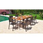 Fauteuil de jardin empilable aluminium noir gaya hyba - le fauteuil