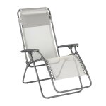 Fauteuil relax de jardin pliant rsxa multiposition avec ttire beige seigle lafuma - l'unit