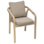 Fauteuil repas papouasie taupe hesperide - l'unit�