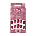 Faux ongles rouge rich red elegant touch - la bote de 24 ongles