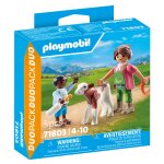 Fermière et enfant avec veau playmobil - la boite Fermière et enfant avec veau playmobil - la boite