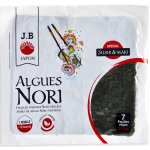 Feuilles d'algues nori sches et grilles jb japon - le paquet de 19, 6g