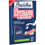 Feuille de lessive au savon noir parfum floral jacques briochin - le paquet de 20 feuilles