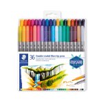 Feutre de coloriage double pointe fine et large x36 staedtler - le lot de 36 feutres