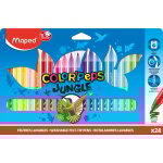 Feutres lavables color'peps jungle maped - la bote de 24 crayons