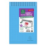 Fiche bristol repositionnable 14, 8 x 21 cm - 210 gr - 40 pages - petit carreaux exacompta - le bloc ...