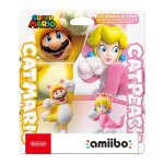 Figurine amiibo super mario - mario chat & peach chat nintendo - la figurine